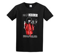 KALIKADUO Pretenders 80 Concert Retro Unisex 100% Cotton Short-Sleeve T-Shirts Black XXXL