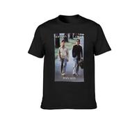 KALIKADUO Rain Man Movie Tom Cruise Dtin Hoffman Unisex 100% Cotton Short-Sleeve T-Shirts Black L