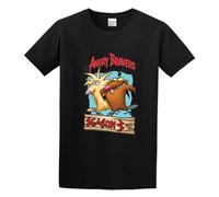 KALIKADUO The Angry Beavers Unisex 100% Cotton Short-Sleeve T-Shirts Black S