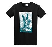 KALIKADUO The Thing Movie John Carpenter Horror Sci Fi Retro Vintage 1547 Unisex 100% Cotton Short-Sleeve T-Shirts Black L