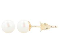 Kalila - Pendientes de oro amarillo 333 con perla, 8 quilates, Oro 333