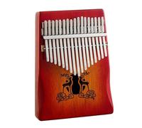 Kalimba 17 Keys Kalimba Professional Finger Piano Full Wood Wood Chapa De Caoba 17 Llaves Piano Instrumento Para Principiantes(Orange)