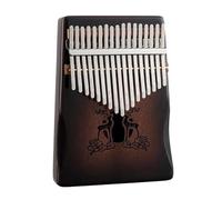 Kalimba 17 Keys Kalimba Professional Finger Piano Full Wood Wood Chapa De Caoba 17 Llaves Piano Instrumento Para Principiantes(Brown)