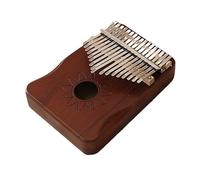 Kalimba 17 Keys pulgar Piano Pequeño Instrumento musical de caoba para niños Piano de dedos portátiles y adultos para principiantes Profesional Piano Piano Instrumen brown