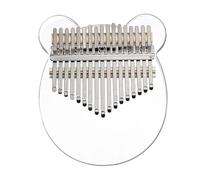 Kalimba 17 Teclas Kalimba De Acrílico De 17/21 Teclas Piano De Pulgar Transparente Instrumento De Teclado Kalimba Con Caja(A17)