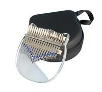 Kalimba 17 Teclas Piano De Dedo De 17 Teclas Con Martillo De Afinación Instrumento Musical Kalimba Profesional De Acrílico Para Principiantes(A)