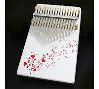 Kalimba 17 Teclas Piano de Pulgar con Instrucciones de Estudio y Martillo de Afinación, Hearda Instrumento Musical Portátil Un Regalo para Niños Adultos Principiantes (Amo la música)