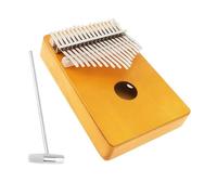Kalimba 17 Teclas Piano De Pulgar De 17 Teclas Kalimba De Una Sola Placa Teclado De Pino Mbira Instrumento Musical Con Martillo De Afinación Tela Kalimba