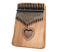 Kalimba 17 Teclas Piano De Pulgar Kalimba De 17 Teclas Cuerpo De Madera De Caoba Instrumento Con Martillos(C)