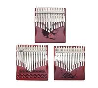 Kalimba 17 Teclas Piano De Pulgar Kalimba De 34 Teclas Tecla De Semitono Con Estuche Portátil Instrumento De Caoba Con Teclas De Doble Capa(A)
