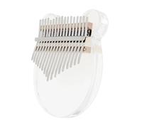 Kalimba 17 Teclas Piano De Pulgar Kalimba De 8/17 Teclas Acrílico Transparente Forma De Oso Arcoíris Instrumento Musical De Piano Para Dedos(C17)