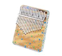 Kalimba 17 Teclas Piano De Pulgar Kalimba Portátil De Acrílico Transparente Con Martillo Instrumento Musical(A17)