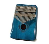 Kalimba 17 Teclas Piano De Pulgar Kalimba Profesional De 17 Teclas Con Chapa Completa De Caoba Maciza Instrumento Musical Kalimba(Blue)