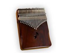 Kalimba 17 Teclas Piano De Pulgar Portátil De 21 Teclas Para Principiantes Instrumentos Profesionales Kalimba De Nogal Negro Con Soporte(B)