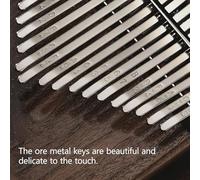 Kalimba 21/17 Teclas Metal Teclas de Piano, Piano de Pulgar Portátil para Festivales Marimba con Martillo de Afinación, Instrucción de Estudio(21 keys,Wood B)