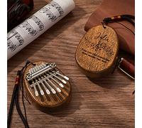 Kalimba 8 Teclas con Nombre y Texto Personalizado, Mini Piano Pulgar Marimba de Madera Personalizada, Instrumento musical Regalo Original para Novio Novia Niños en Navidad