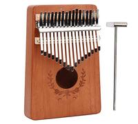 Kalimba, C Tone Basics Piano de pulgar de 17 teclas Kalimba Caoba Pequeño portátil Mbira Finger Piano Regalos for principiantes Instrumento musical LT?K17S()