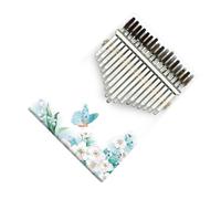 Kalimba Colorido, 17 Teclas, Piano De Dedo Portátil De Madera, Piano De Pulgar Pintado Profesional Para Principiantes Kalimba Piano de Pulgar (Color : 08)