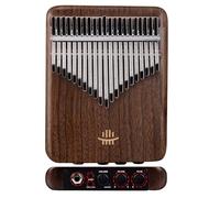 Kalimba de 17/21 teclas con pastilla incorporada, conector para altavoz externo de 6,5 mm, conector de grabación, instrumento de teclado de piano de pulgar eléctrico para composición musical(21Key)
