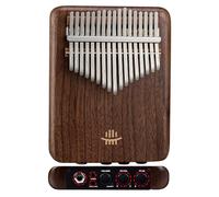 Kalimba de 17/21 teclas con pastilla incorporada, conector para altavoz externo de 6,5 mm, conector de grabación, instrumento de teclado de piano de pulgar eléctrico para composición musical(17Key)