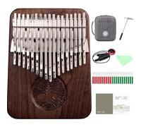 Kalimba de 34 teclas RD Music - Piano de pulgar con partituras y afinador incluido