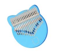 Kalimba Instrumento 17 Teclas Kalimba Acrílico Transparente Forma Linda Dedo Piano Pulgar Piano Instrumento Musical (Color : 02)
