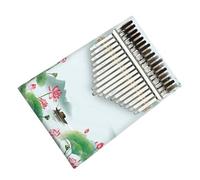 Kalimba Instrumento Kalimba Colorido, 17 Teclas, Piano De Dedo Portátil De Madera, Piano De Pulgar Pintado Profesional Para Principiantes (Color : 06)