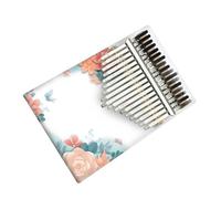 Kalimba Instrumento Kalimba Colorido, 17 Teclas, Piano De Dedo Portátil De Madera, Piano De Pulgar Pintado Profesional Para Principiantes (Color : 03)