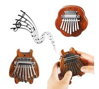 Kalimba Instrumento Mini Piano Infantil Instrumentos Musicales Infantiles 2 Pieza Calimba de Madera Kalimba 8 Teclas Piano de Pulgar Marimba Pianos para Niños Adultos Principiantes Regalo
