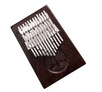 Kalimba Instrumento Nogal Negro Kalimba 24 Teclas Cromáticas 2 Filas Tecla Pulgar Piano Teclado Instrumento Musical Con Estuche