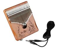 kalimba Instrumento Piano De Pulgar Con Caja Eléctrica Para Tocar Estilo De 21 Tonos Afinación Manual Kalimba De 17 Teclas(21key audio Retro)