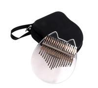 Kalimba Instrumento Piano De Pulgar De 17 Teclas Kalimba Acrílico De Forma Bonita Transparente Con Kit De Recogida Con Clip