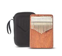 kalimba Instrumento Piano De Pulgar Electroacústico Rimba 17 Tonos Un Solo Teclado Instrumento Musical Profesional Para Dedos(17-key Sapele acoustic version)