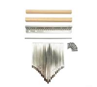 Kalimba - Juego de 21 llaves de repuesto para barras de metal de acero mineral con soporte en Z para tornillos de puente para mantenimiento de piano de dedo de madera maciza
