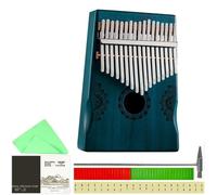 Kalimba Kalimba 17 Teclas De Madera Calimba Pulgar Piano Teclado De Caoba Instrumento Con Accesorios De Cancionero(Style 2)