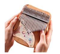 Kalimba Kalimba de 17 Tonos Estilo Bright Planet Nueva Placa de Resina Piano de Pulgar Kalimba