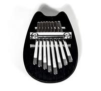 kalimba Mini instrumento musical de nivel básico de madera maciza piano de dedo de ocho tonos instrumento musical kalimba de 8 tonos color negro (Color : 3/4)