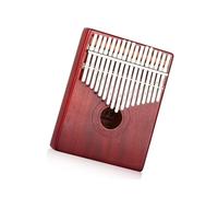 Kalimba para principiantes Kalimba17 piano de pulgar para instrumento musical de nivel básico sencillo y fácil de aprender de tono completo rojo-marrón