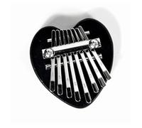 Kalimba para principiantes Mini instrumento musical de nivel básico de madera maciza piano de dedo de ocho tonos instrumento musical kalimba de 8 tonos color negro (Color : 3)