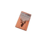 Kalimba para principiantes Protector de mano profesional de caoba de color madera Piano de pulgar Kalimba dedo instrumento Musical portátil de 17 tonos bonito instrumento