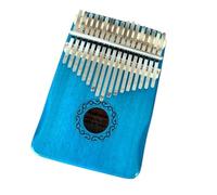 Kalimba para principiantes Protector de manos profesional azul instrumento lindo Kalimba pulgar Piano dedo 17 tonos instrumento portátil
