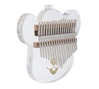 Kalimba - Piano de pulgar de 17 teclas, acrílico, transparente, regalo Mbira con bolsa, afinador y martillo
