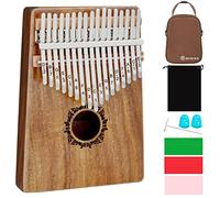 Kalimba - Piano de pulgar de 17 teclas, piano de dedo RANMING Mbira, regalos para adultos y niños principiantes con bolso portátil y martillo de afinación, pianos de pulgar, arpa de dedo (acacia-Plus)