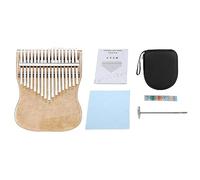 Kalimba - Piano de pulgar profesional de 17 teclas con instrucciones de estudio y martillo de afinación, piano de dedo acrílico para niños y adultos principiantes