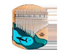 kalimba profesional 17/21 clave Kalimba escala cromática creación marimba instrumento musical música escala cromática lindo instrumento musical (Color : 17)