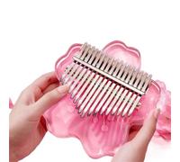 kalimba profesional 17/21 tono acrílico cromático principiante Kalimba música Mini instrumento clave profesional pulgar Piano (Color : 17)