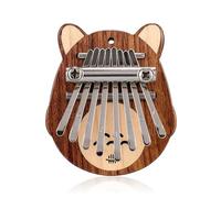 kalimba profesional 8 teclas Mini Kalimba patrón amantes de la música instrumento de pulgar Piano cromático lindo instrumento (Color : 3/4)