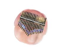 kalimba profesional Colorido piano de pulgar kalimba piano de dedo kalimba principiante portátil fácil de aprender 17 tonos acrílico