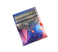 kalimba profesional Conjunto completo de accesorios piano de pulgar cromático kalimba piano de dedo de nivel básico kalimba de 17 tonos (Color : 2)