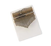 kalimba profesional Conjunto completo de accesorios piano de pulgar cromático kalimba piano de dedo de nivel básico kalimba de 17 tonos (Color : White)